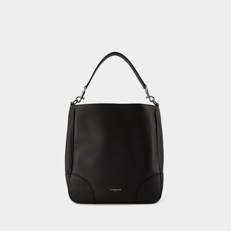 Sac Porté Épaule Boogie - Maison Kitsune - Cuir - Noir