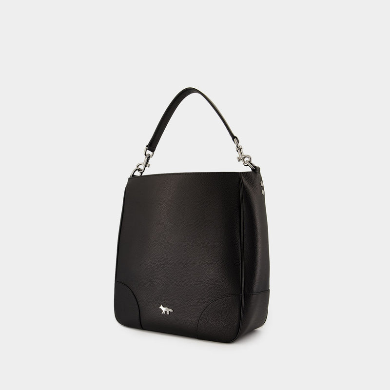 Sac Porté Épaule Boogie - Maison Kitsune - Cuir - Noir