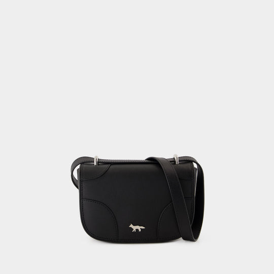 Sac À Bandoulière Mini Boogie - Maison Kitsune - Cuir - Noir