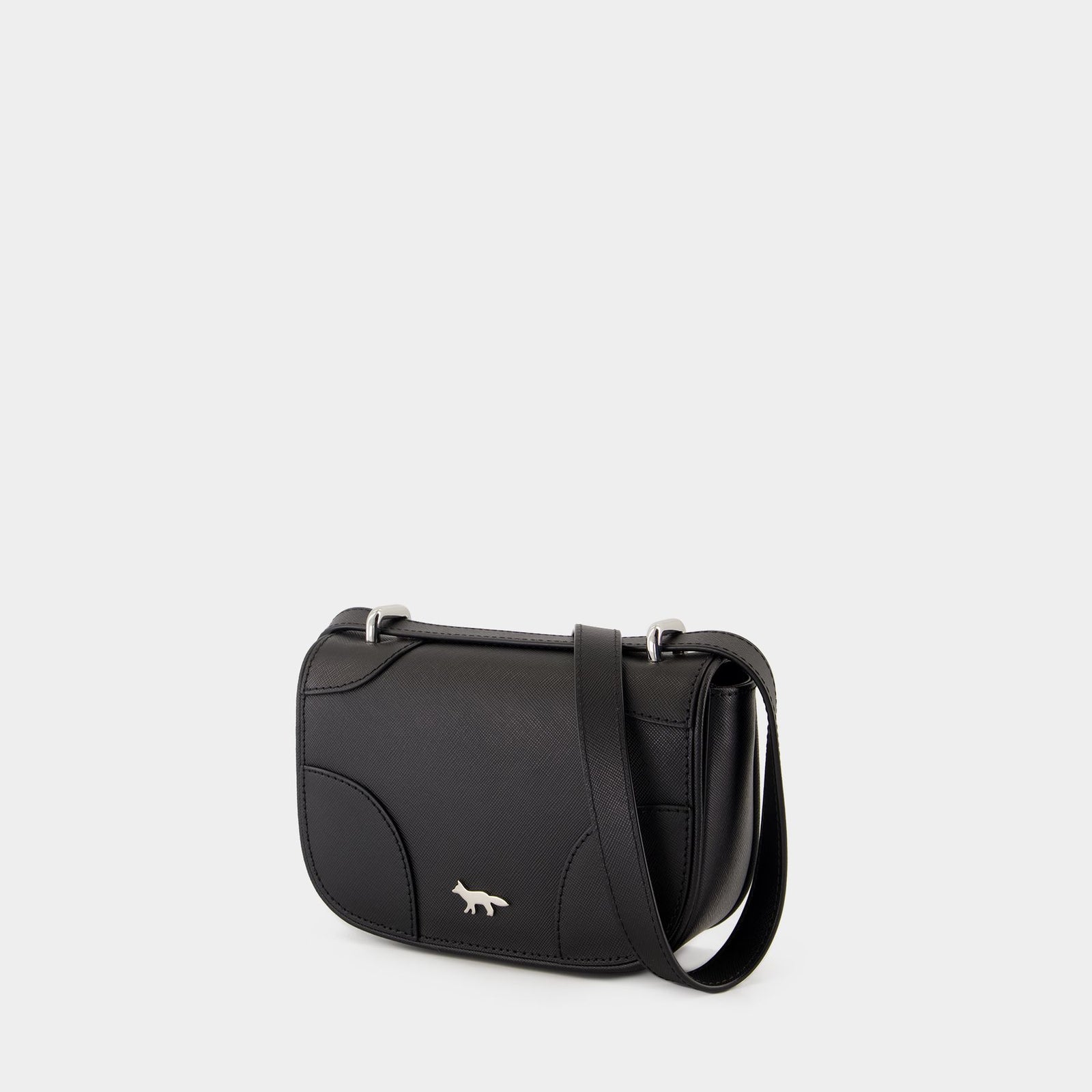 Sac À Bandoulière Mini Boogie - Maison Kitsune - Cuir - Noir
