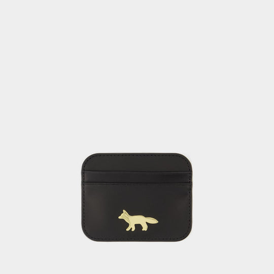 Porte-Carte Edie - Maison Kitsune - Cuir - Noir