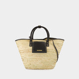 Cabas Le Panier Soli - Jacquemus - Cuir - Beige