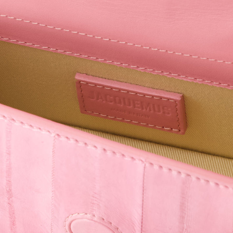 Sac À Bandoulière Le Bambino - Jacquemus - Cuir - Rose Pâle