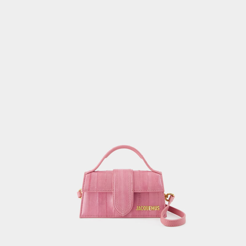 Sac À Bandoulière Le Bambino - Jacquemus - Cuir - Rose Pâle