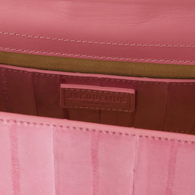 Sac À Bandoulière Le Grand Bambino - Jacquemus - Cuir - Rose Pâle