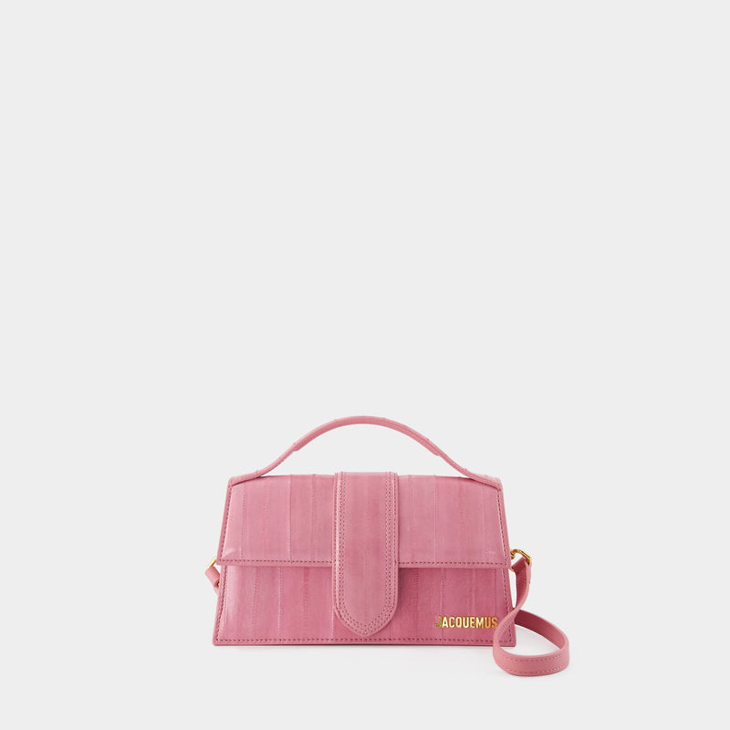 Sac À Bandoulière Le Grand Bambino - Jacquemus - Cuir - Rose Pâle