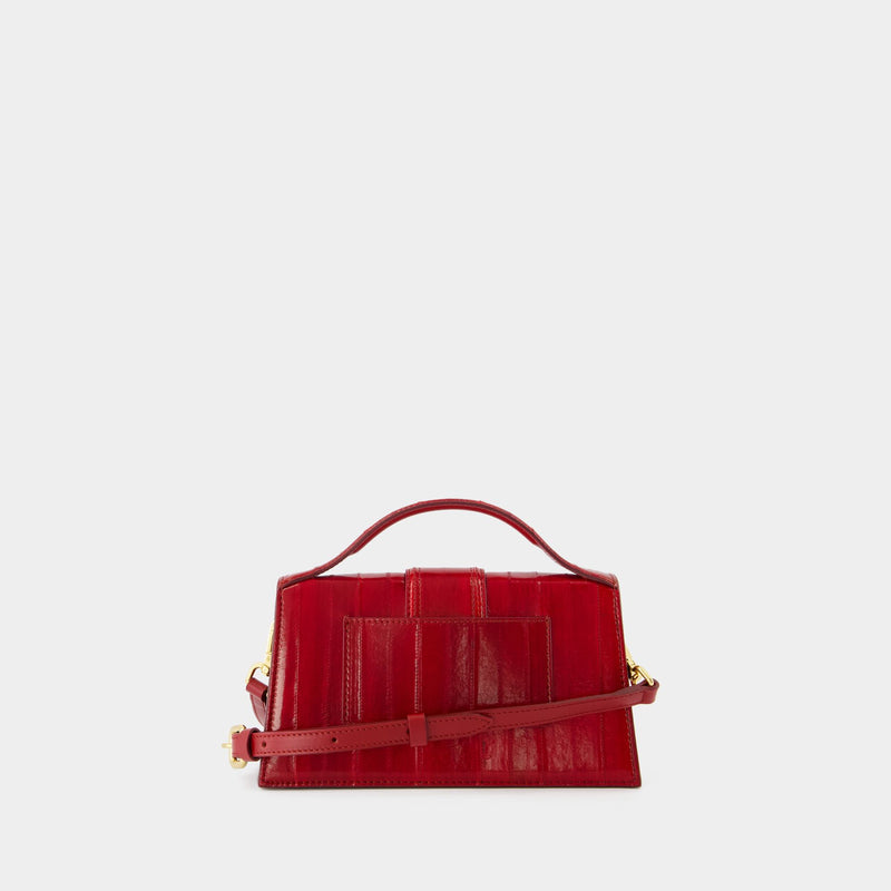 Sac À Bandoulière Le Grand Bambino - Jacquemus - Cuir - Rouge Foncé