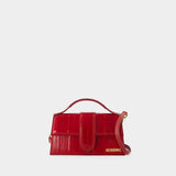 Sac À Bandoulière Le Grand Bambino - Jacquemus - Cuir - Rouge Foncé