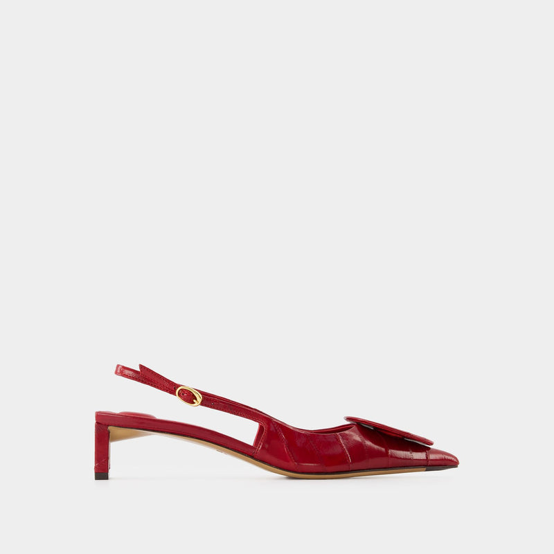 Escarpins Les Slingbacks Duelo B - Jacquemus - Cuir - Rouge