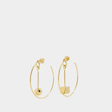 Boucles D'oreilles Les Creoles Nodo - Jacquemus - Laiton - Doré