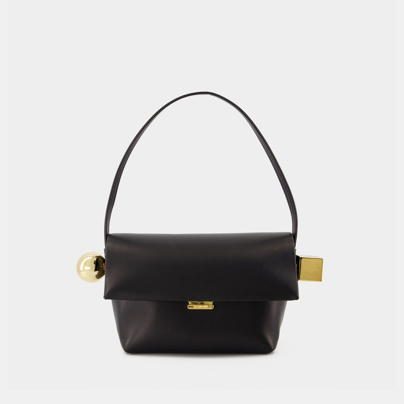 Sac À Main Le Rond Carre - Jacquemus - Cuir - Noir