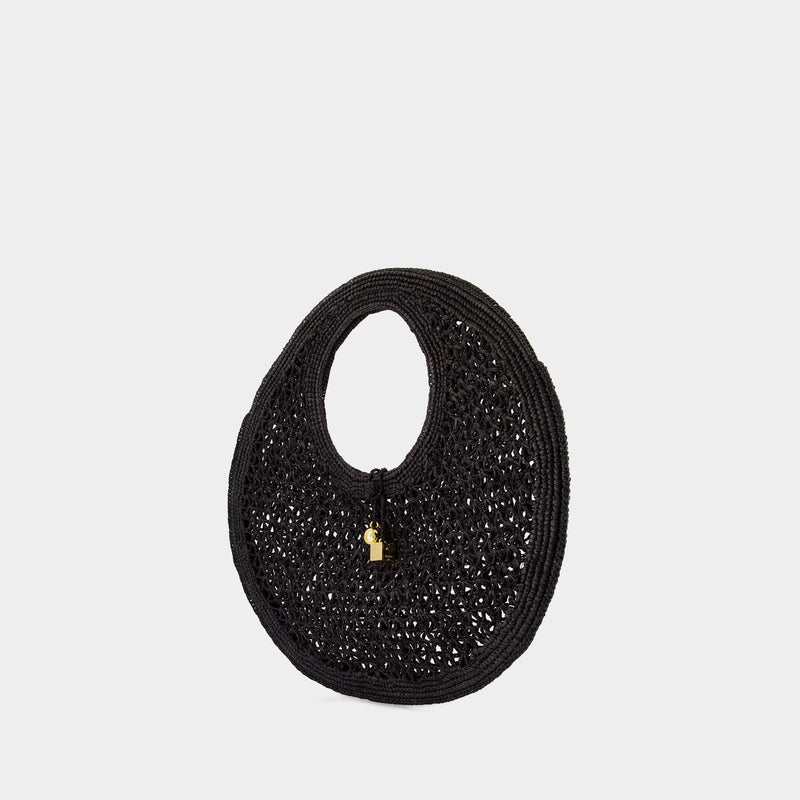 Cabas Le Rond Spiaggia - Jacquemus - Raphia - Noir