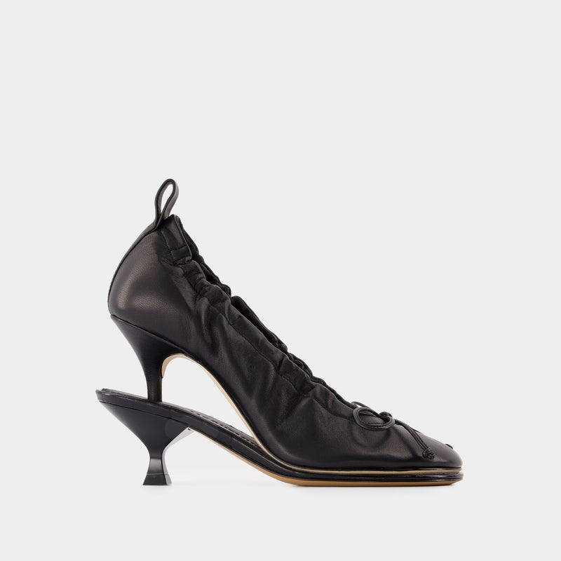 Escarpins Les Doubles Ballerines - Jacquemus - Cuir - Noir