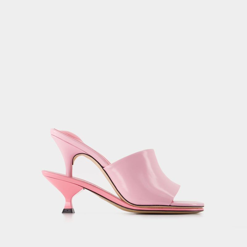 Les Doubles Mules - Jacquemus - Cuir - Rose