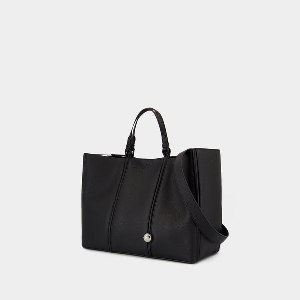 Le Cabas Marino E/w - Jacquemus - Cuir - Noir
