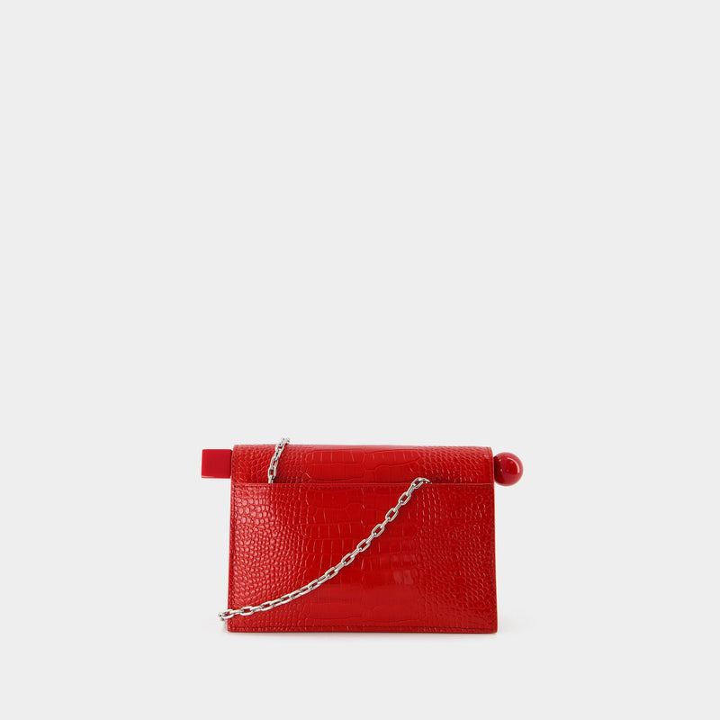 Pochette La Petite Pochette Rond C - Jacquemus - Cuir - Rouge