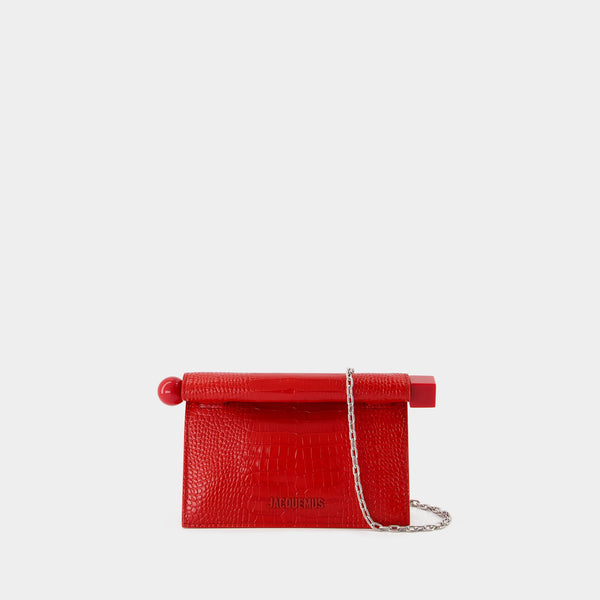 Pochette La Petite Pochette Rond C - Jacquemus - Cuir - Rouge