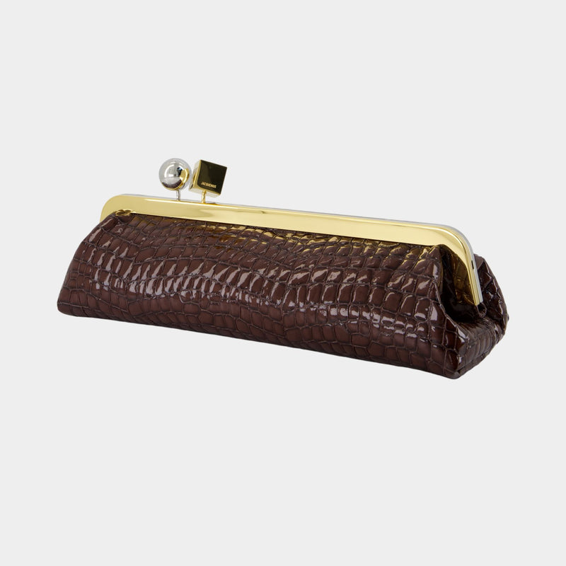 La Pochette Salon - Jacquemus - Cuir - Marron