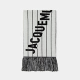 Écharpe L'echarpe Liga - Jacquemus - Laine - Noir