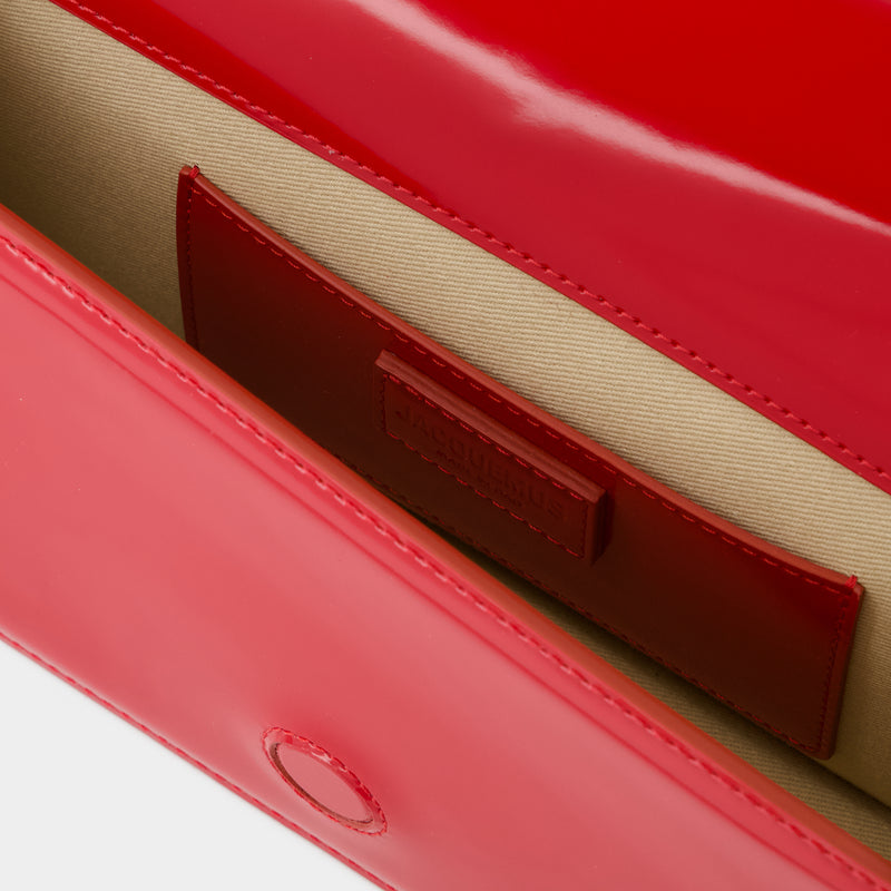 Le Bambino Long - Jacquemus - Cuir - Rouge