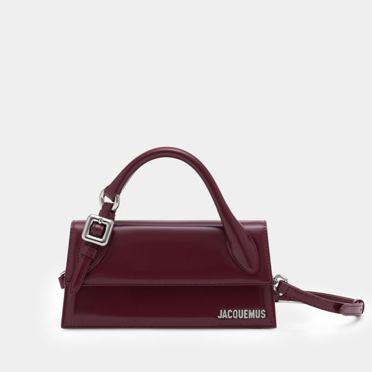 Le Chiquito Long Boucle - Jacquemus - Cuir - Bordeaux