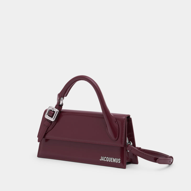 Le Chiquito Long Boucle - Jacquemus - Cuir - Bordeaux