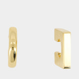 Les Boucles Rond Carré - Jacquemus - Métal - Doré