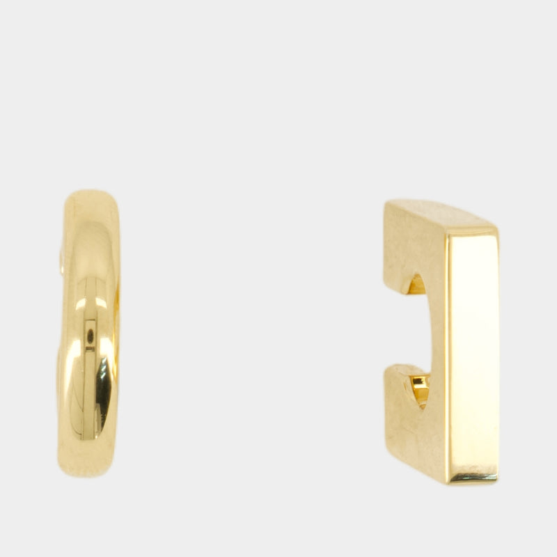 Les Boucles Rond Carré - Jacquemus - Métal - Doré