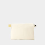 La Pochette Rond Carré - Jacquemus - Cuir - Blanc