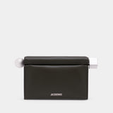 La Pochette Rond Carré - Jacquemus - Cuir - Vert