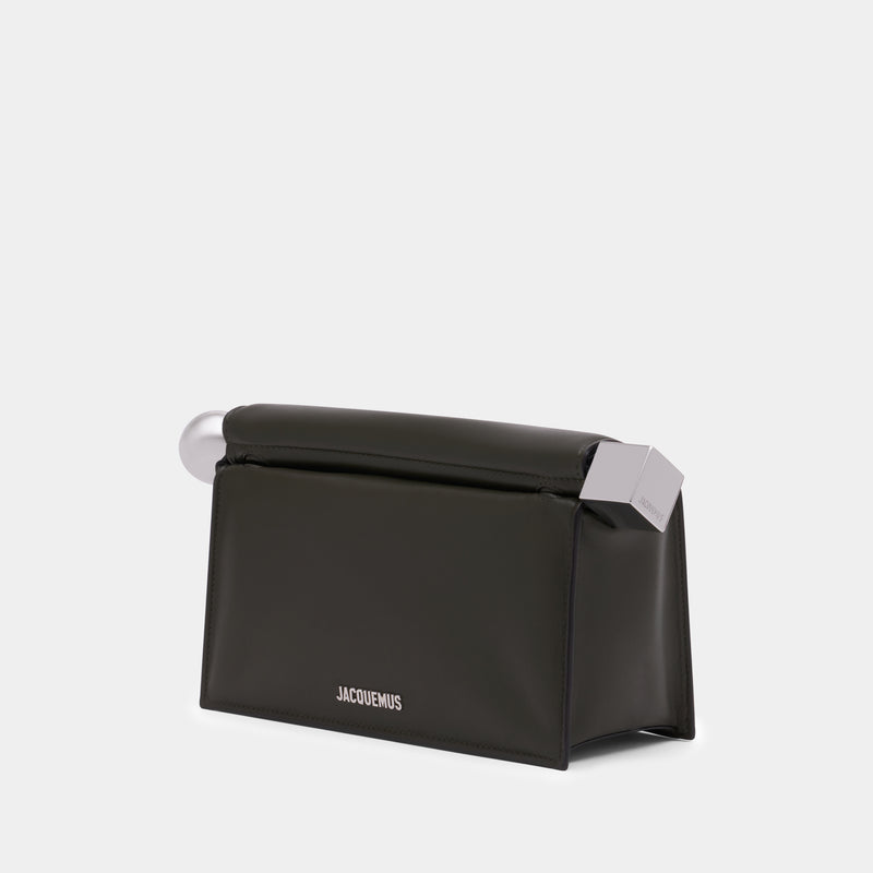 La Pochette Rond Carré - Jacquemus - Cuir - Vert