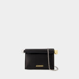 La Petite Pochette Rond Carré - Jacquemus - Cuir - Noir
