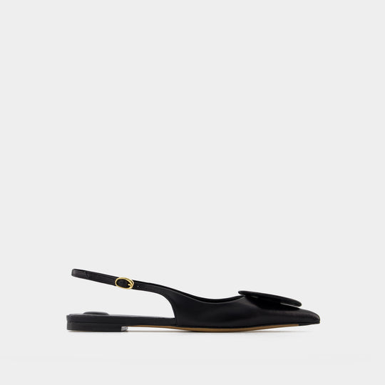 Les Slingbacks Duelo P - Jacquemus - Cuir - Noir
