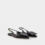 Les Slingbacks Duelo P - Jacquemus - Cuir - Noir