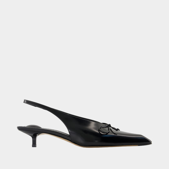 Les Slingbacks Cubisto B - Jacquemus - Cuir - Noir