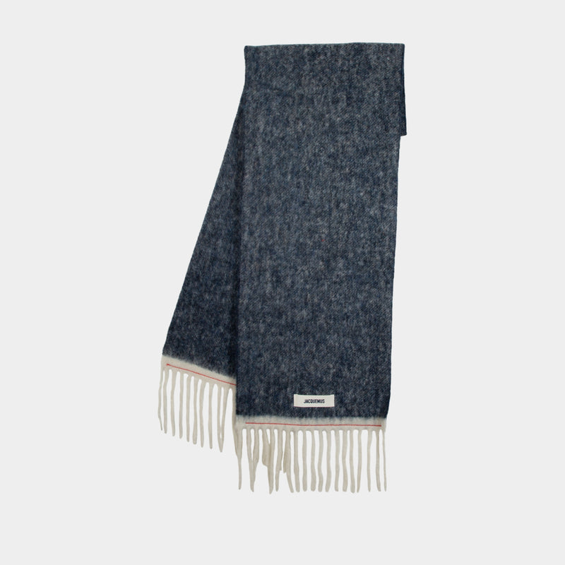L'Echarpe Carro - Jacquemus - Laine - Bleu