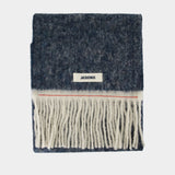 L'Echarpe Carro - Jacquemus - Laine - Bleu