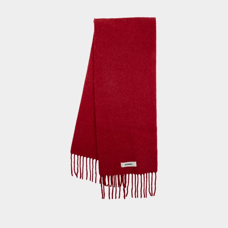 L'Echarpe Carro - Jacquemus - Laine - Rouge