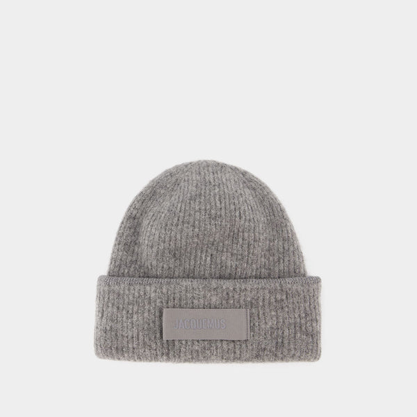 Le Bonnet Gros Grain - Jacquemus - Laine - Gris