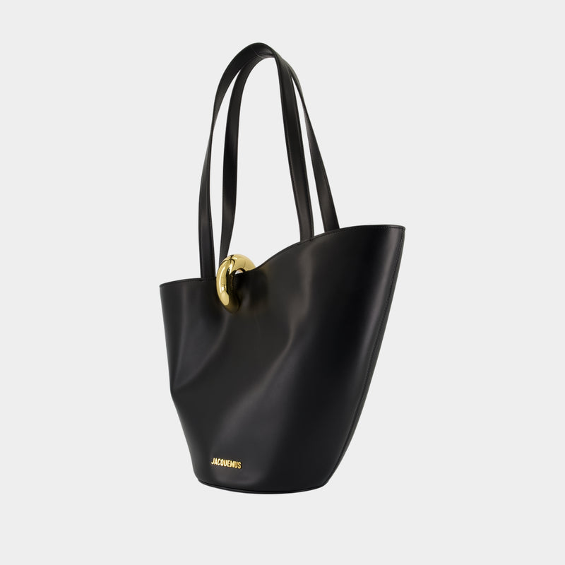 Le Bambola Moyen - Jacquemus - Cuir - Noir