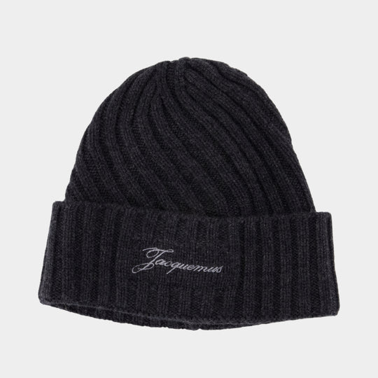 Le Bonnet Tourni - Jacquemus - Cachemire - Gris
