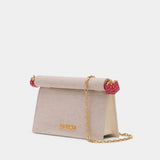 La Petite Pochette Rond Carré - Jacquemus - Coton - Beige