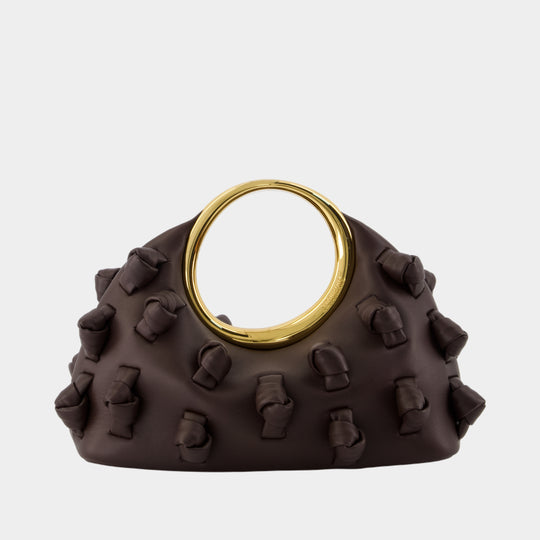 Le Petit Calino Noeud - Jacquemus - Cuir - Marron