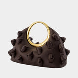 Le Petit Calino Noeud - Jacquemus - Cuir - Marron