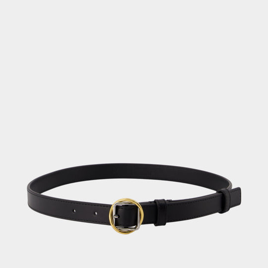 La Ceinture Salon Fine - Jacquemus - Cuir - Noir