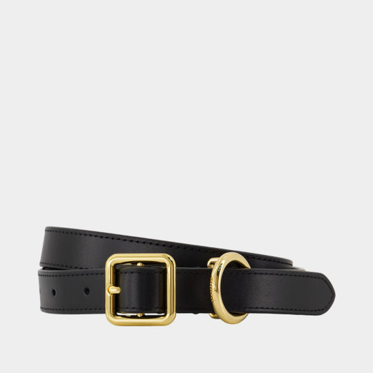 La Ceinture Regalo Fine - Jacquemus - Cuir - Noir