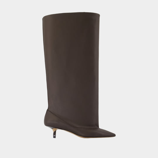 Les Bottes Tourni H - Jacquemus - Cuir - Marron