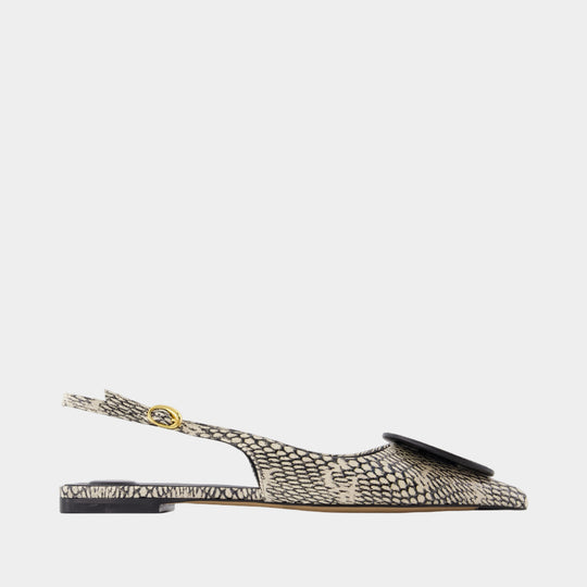 Les Slingbacks Duelo P - Jacquemus - Cuir - Beige