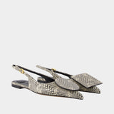 Les Slingbacks Duelo P - Jacquemus - Cuir - Beige