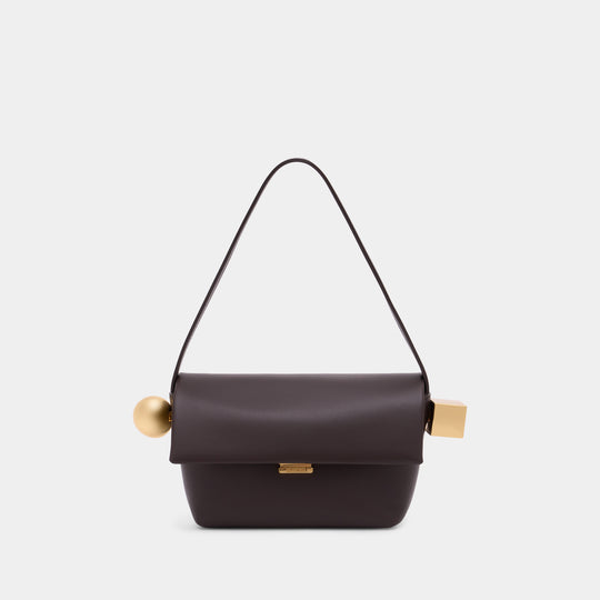 Le Rond Carré - Jacquemus - Cuir - Marron